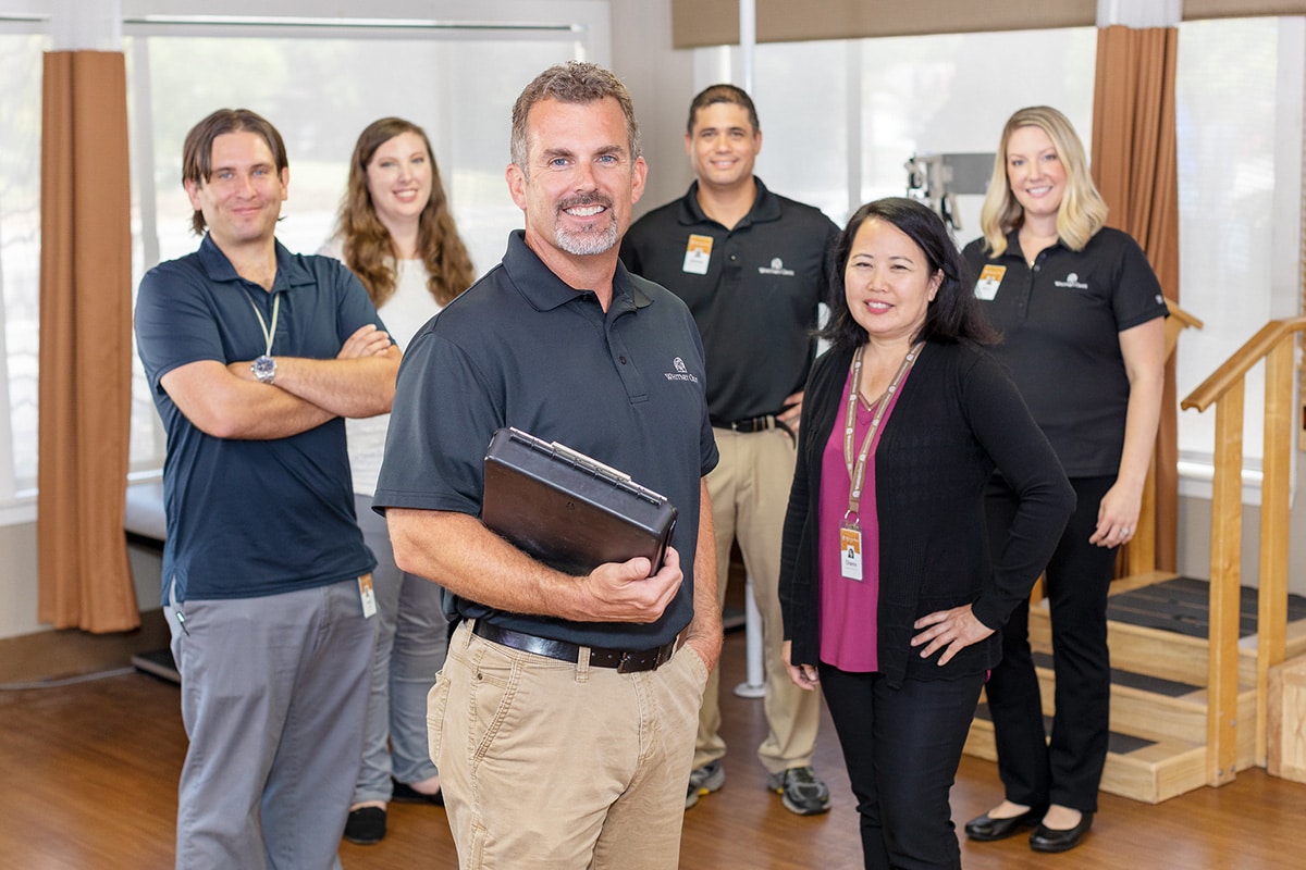 Therapists and employees at Whitney Oaks