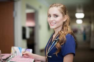 A nurse at Whitney Oaks