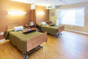 A resident's room at Whitney Oaks